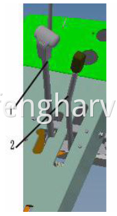 Main speed-change handle and vice speed-change handle